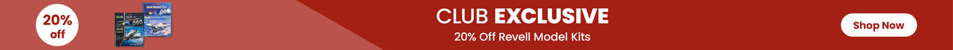 20% off Revell model kits