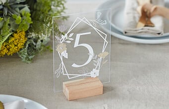 3 for 2 Acrylic Table Signs