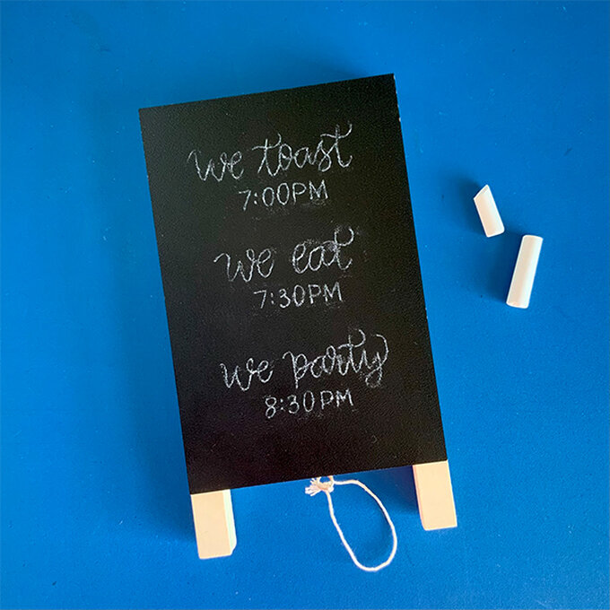 How to Decorate a Chalkboard Party Sign Hobbycraft