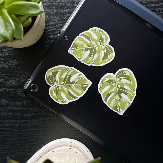 artisan-isabella-oates-glossy-monstera-leaf-stickers.jpg?sw=554&q=85