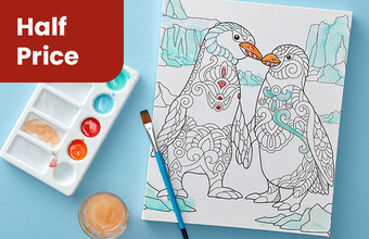 Half Price Colour-In Canvases