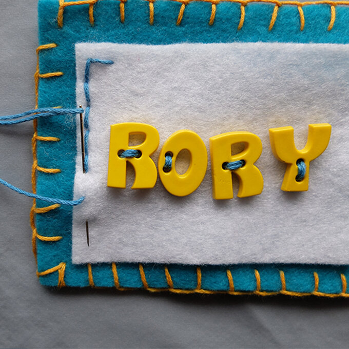 Great British Button Challenge Sew a Felt Name Tag Hobbycraft