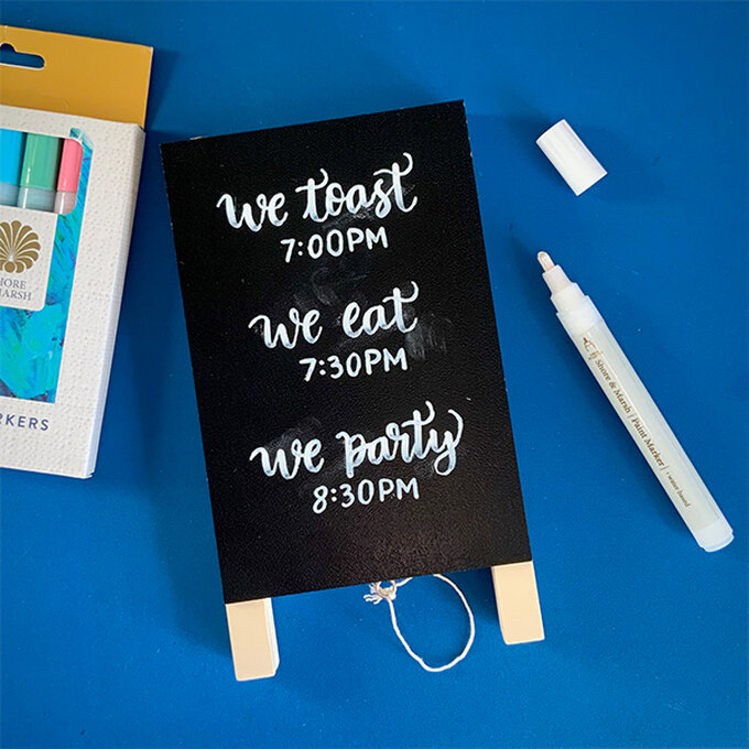 How to Decorate a Chalkboard Party Sign Hobbycraft
