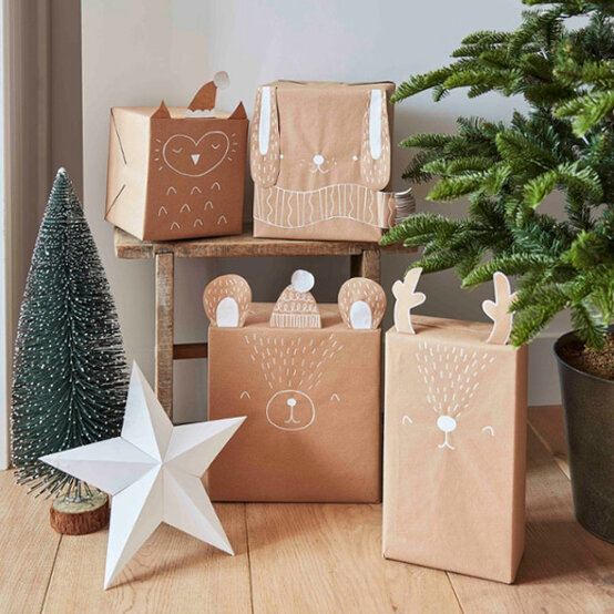 Gift Ideas Christmas Gift Bags Dollar Tree Diy Christmas Brown