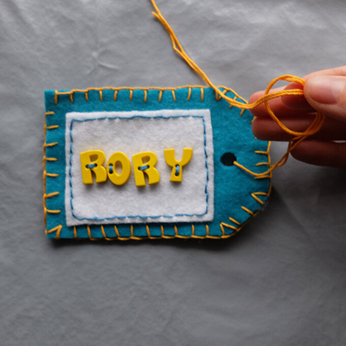 Great British Button Challenge Sew a Felt Name Tag Hobbycraft