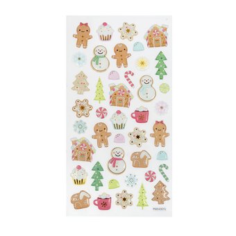 Gingerbread Epoxy Stickers