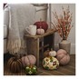 Orange Cotton Striped Pumpkin 17cm image number 2