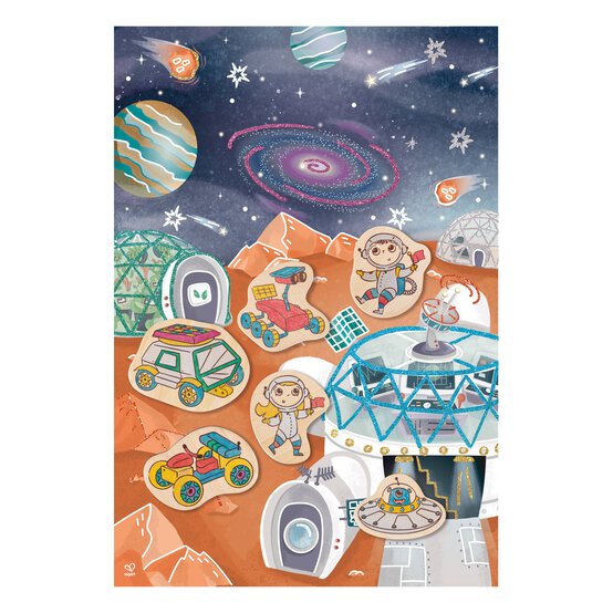 Hape Mars Space Life Storytelling DIY Magnets image number 5
