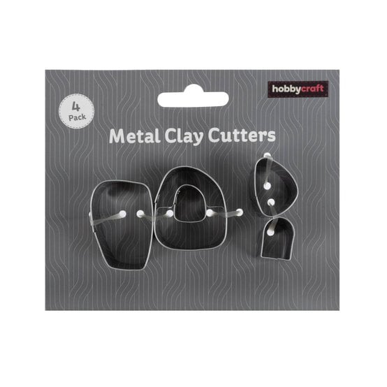 Abstract Metal Clay Cutters 4 Pack image number 1