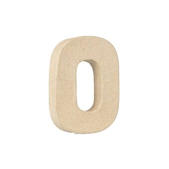 Mini Mache Letter O 10cm
