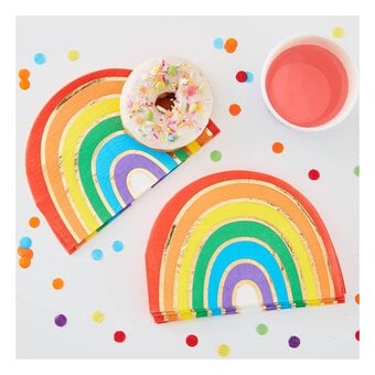 Ginger Ray Over The Rainbow Napkins 16 Pack image number 2