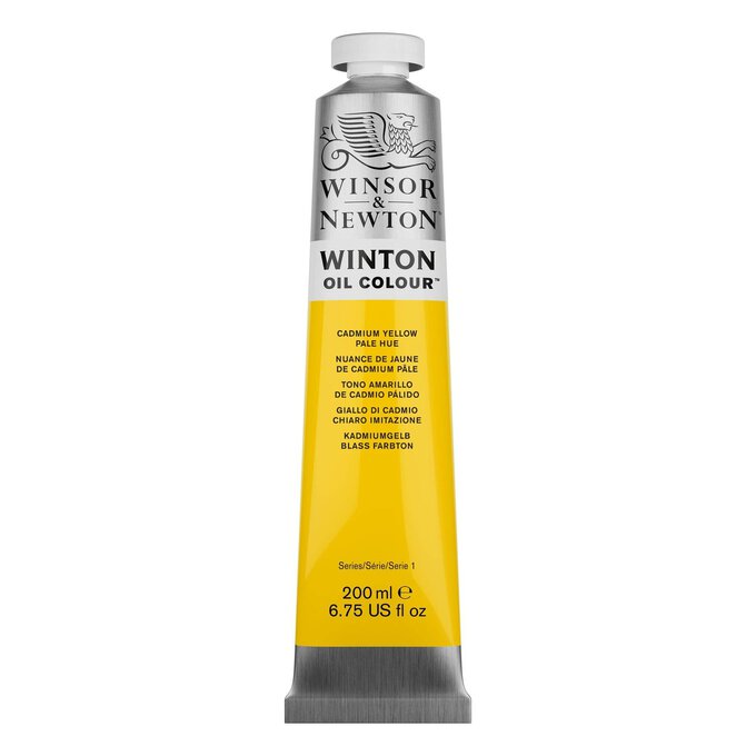 Winsor and Newton Winton Oil Colour Yellow Pale Hue 200ml image number 1