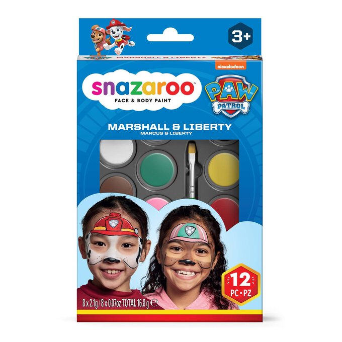 Snazaroo Paw Patrol Marshall and Liberty Face Painting Kit image number 1