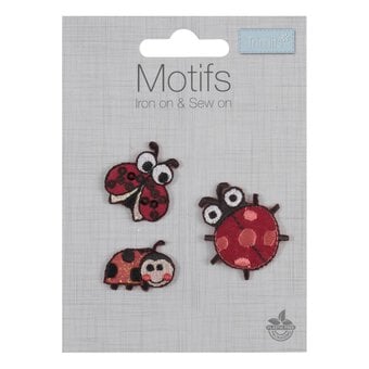 Trimits Ladybird Iron-On Patches 3 Pack image number 2