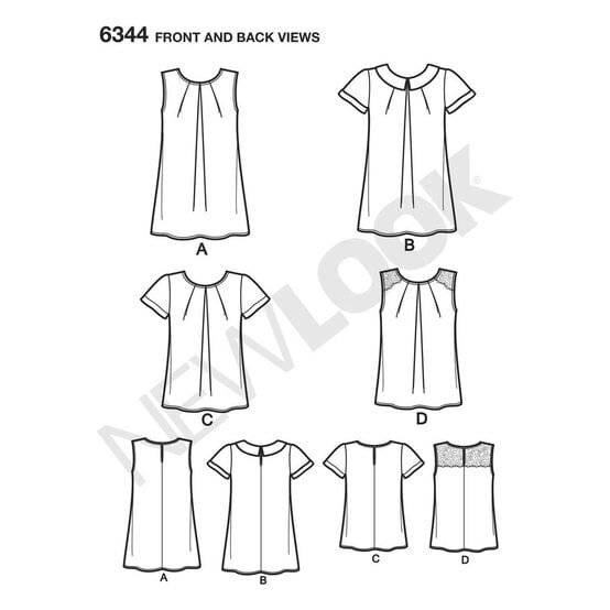 New Look Women's Tops Sewing Pattern 6344 image number 2
