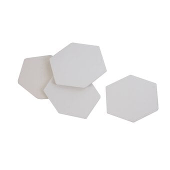Unglazed Ceramic Hexagon Coasters 4 Pack image number 3