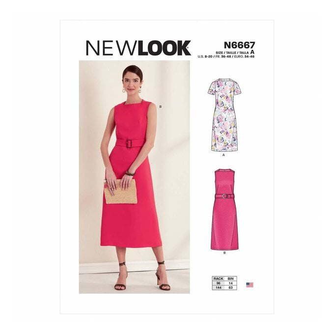 New Look Women's Dress Sewing Pattern N6667 image number 1
