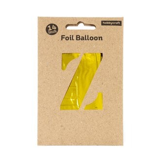 Gold Foil Letter Z Balloon image number 3