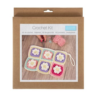 Trimits Floral Zip Bag Crochet Kit