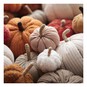 Orange Cotton Striped Pumpkin 9cm image number 3