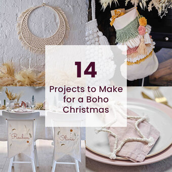 14 Projects to Make for a Boho Christmas