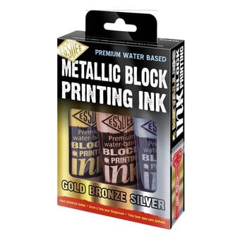 Essdee Metallic Block Printing Inks 100ml 3 Pack