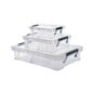 Whitefurze Allstore Clear Storage Box Set 3 Pack image number 1