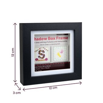 Black Shadow Box Frame 10cm x 10cm image number 4