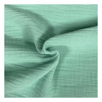 Mint Double Gauze Fabric by the Metre