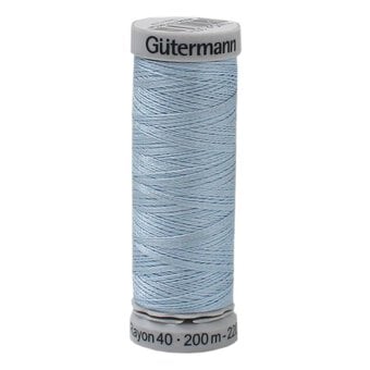 Gutermann Blue Sulky Rayon 40 Weight Thread 200m (1074)