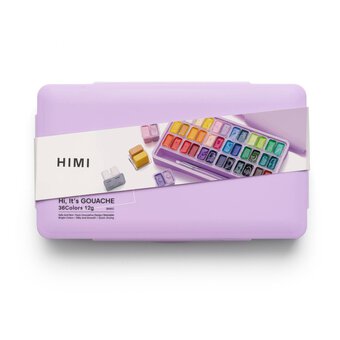HIMI Purple Twin Cups Gouache Set 12ml 36 Pack