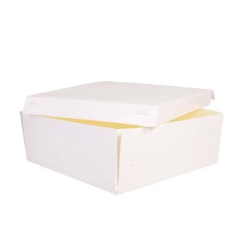 White Cake Box 14 Inches 10 Pack Bundle