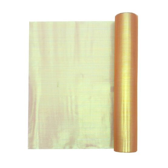 Orange Organza Fabric Roll 28cm x 2m image number 3