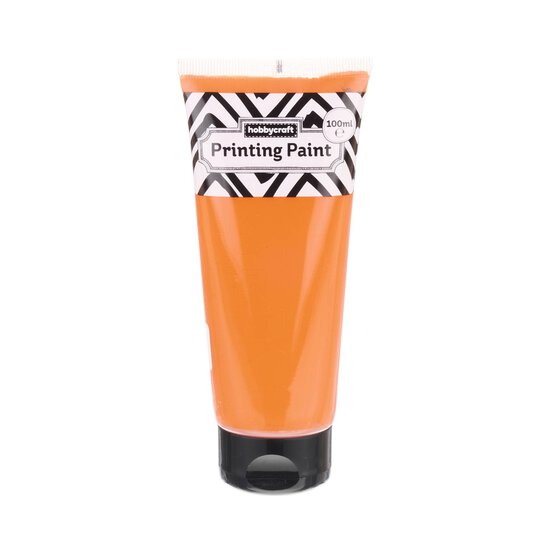Orange Printing Paint 100ml image number 1