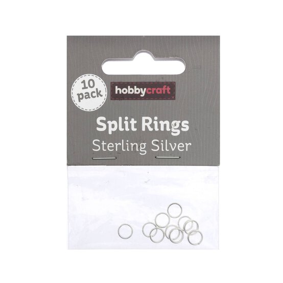 Sterling Silver 7mm Split Rings 10 Pack image number 1