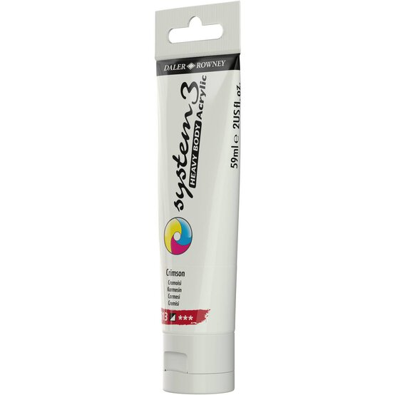 Daler-Rowney System3 Crimson Heavy Body Acrylic 59ml image number 3