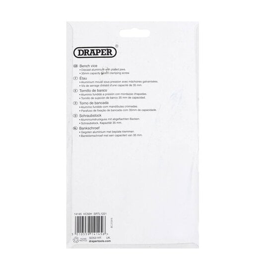 Draper Portable Hobby Bench Vice with Integrated Clamp 60mm image number 4