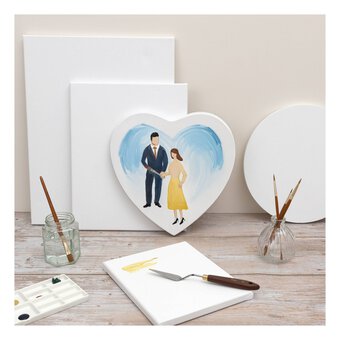 Valuecrafts Heart Stretched Canvas 30cm