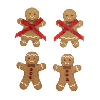 Gingerbread Card Toppers 4 Pack