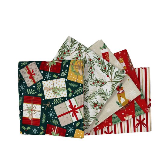 Noel Treasures Fat Quarters 5 Pack image number 1
