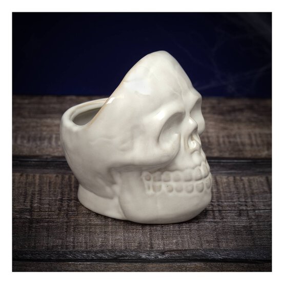 Skull Pot Decoration 11cm image number 1