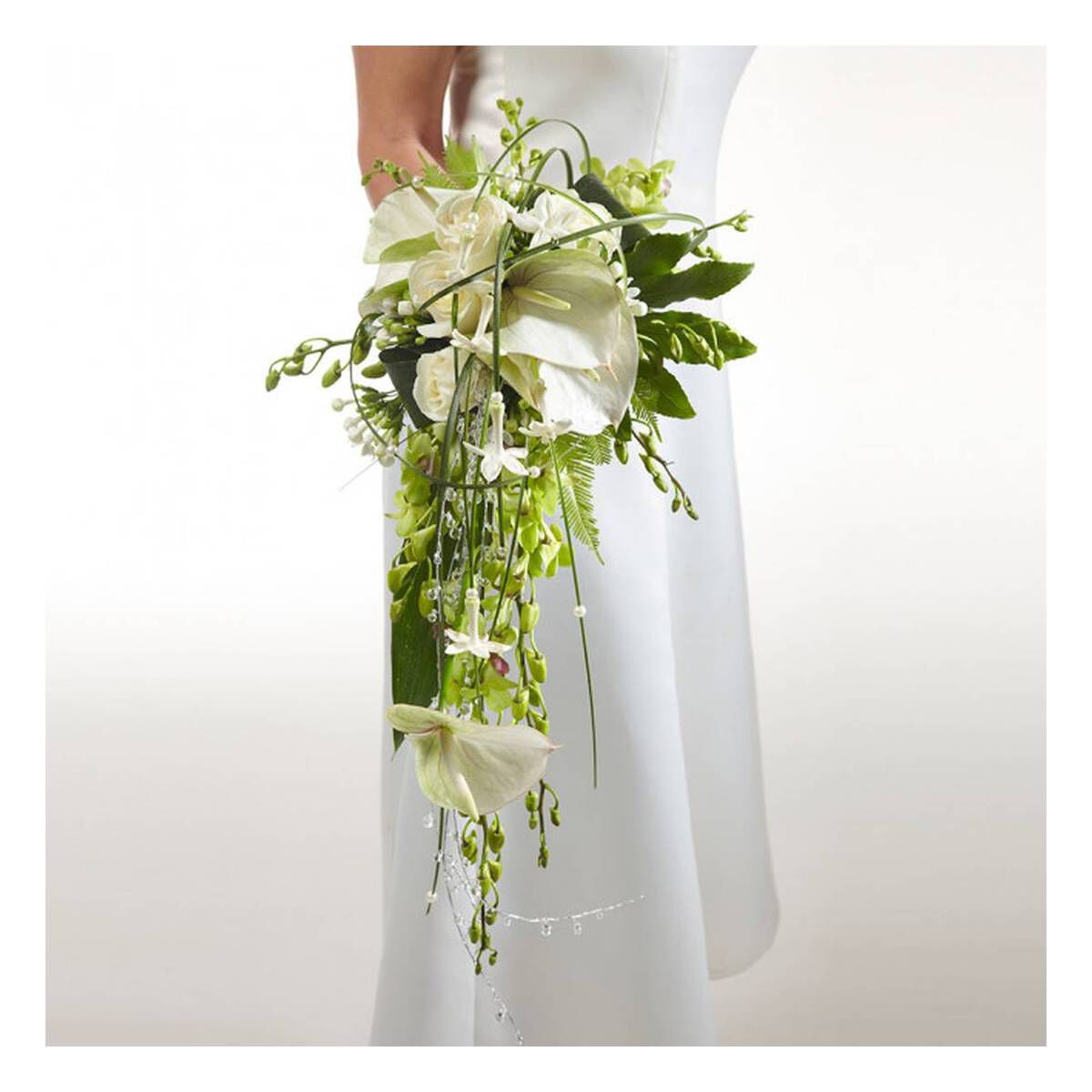 zhengao convenient Floral Foam Oasis Bouquet Posy Holder for Wedding Bridal Flower Beautiful in fine style None white 
