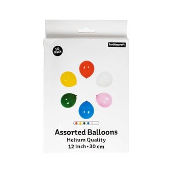 Bright Latex Balloons 50 Pack image number 3