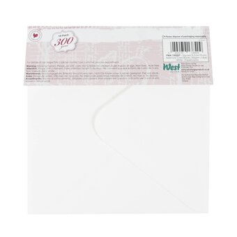 Papermania White Square Aperture Cards and Envelopes 5 x 5 Inches 10 Pack image number 5