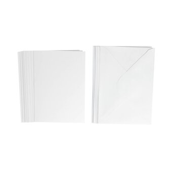 White Cards and Envelopes A6 10 Pack | Hobbycraft
