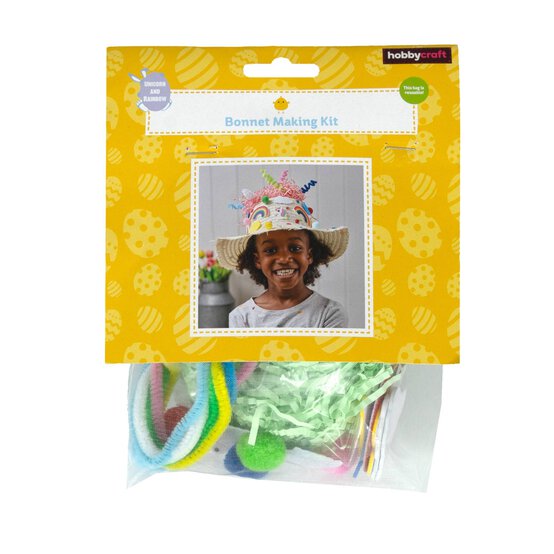 Unicorn and Rainbow Bonnet Making Kit image number 5