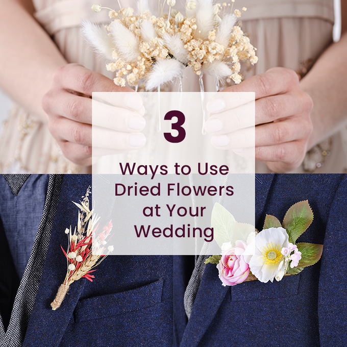 3 Ways to Use Dried Flowers at Your Wedding image number 1