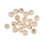Trimits Round Wooden Craft Beads 30mm 50 Pack image number 1