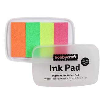 Etereauty Ink Pad Pad Craft Stamps Pads Stamp Finger Thumbprintcolored Kids  Rainbow Red Fingerprintfoot Ink Color Scrapbooking