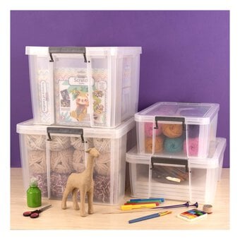 Whitefurze Allstore 48 Litre Clear Storage Box  image number 5